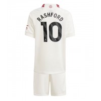 Otroški Nogometni dresi Manchester United Marcus Rashford #10 Tretji 2023-24 Kratek Rokav (+ Kratke hlače)